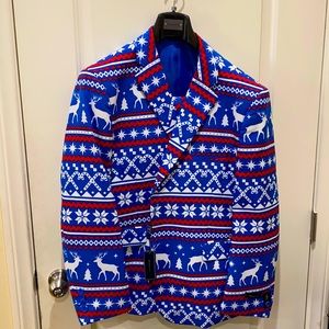 Braveman ugly Christmas sweater/suit